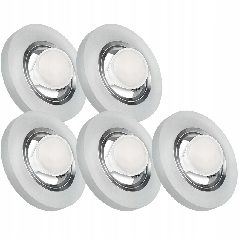 5X Skleněná Zapuštěná Lampička Velmi Silné Sklo 3W Led Žárovka