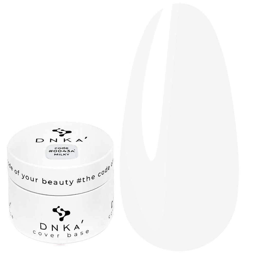 Hybridní báze na nehty DNKa Cover #0043A' Milky 30 ml