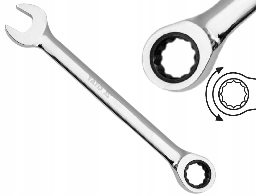 

Klucz Płasko-oczkowy Z Grzechotką 6mm YT-01906