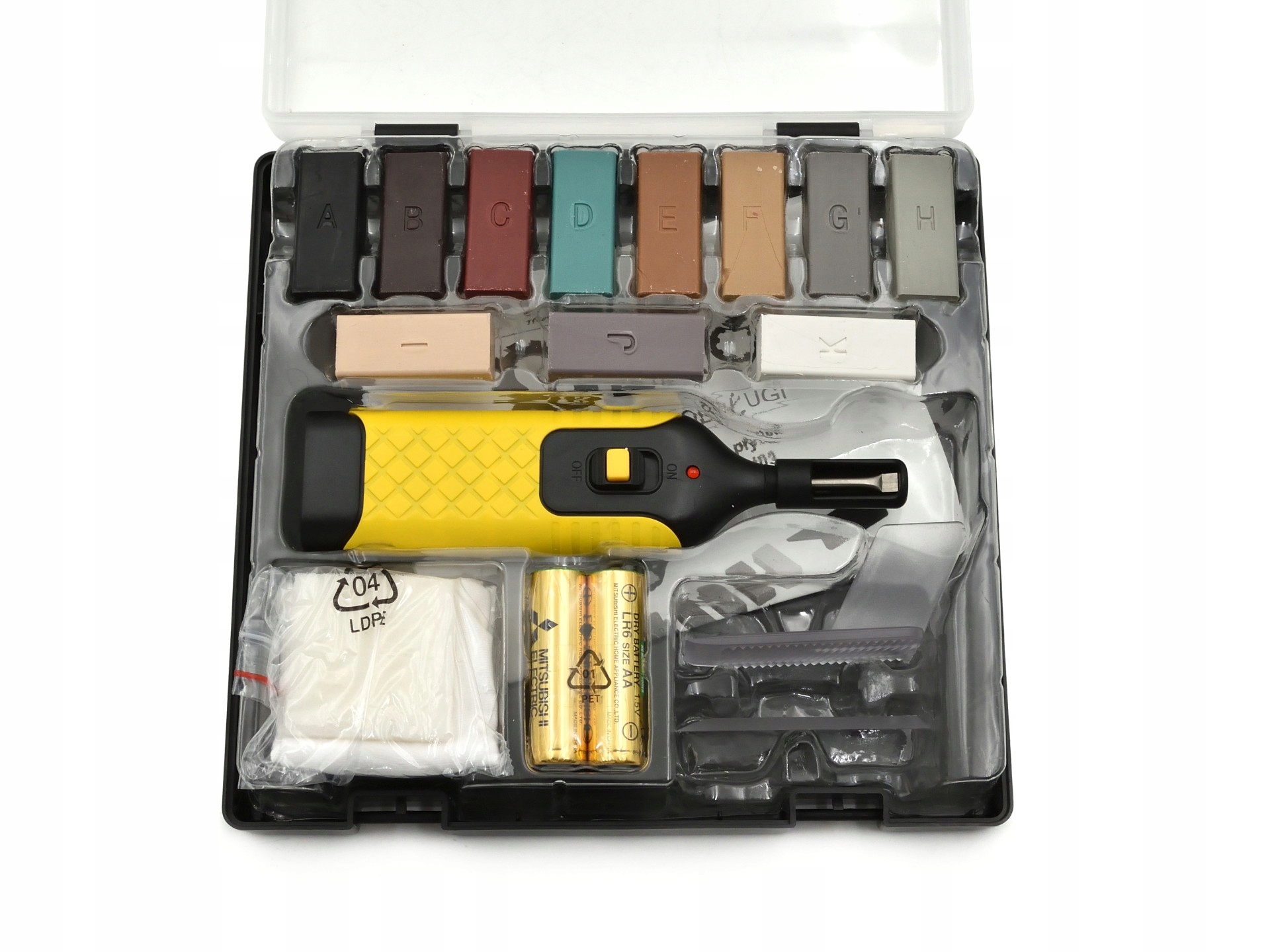 Zestaw do naprawy ubytków płytek glazury ceramiki Marka Geko