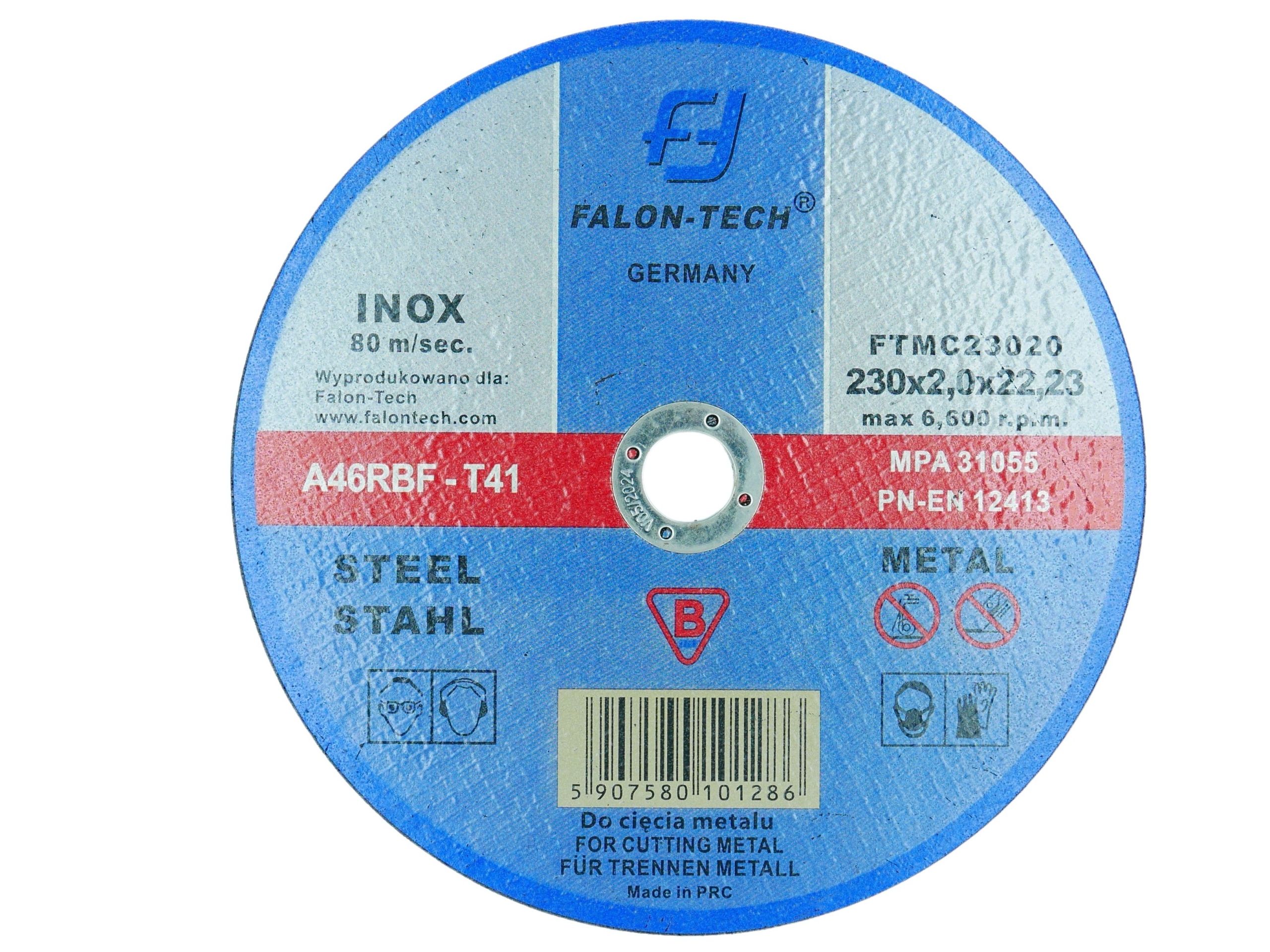 TARCZA DO CIĘCIA METALU STALI INOX 230x2.0