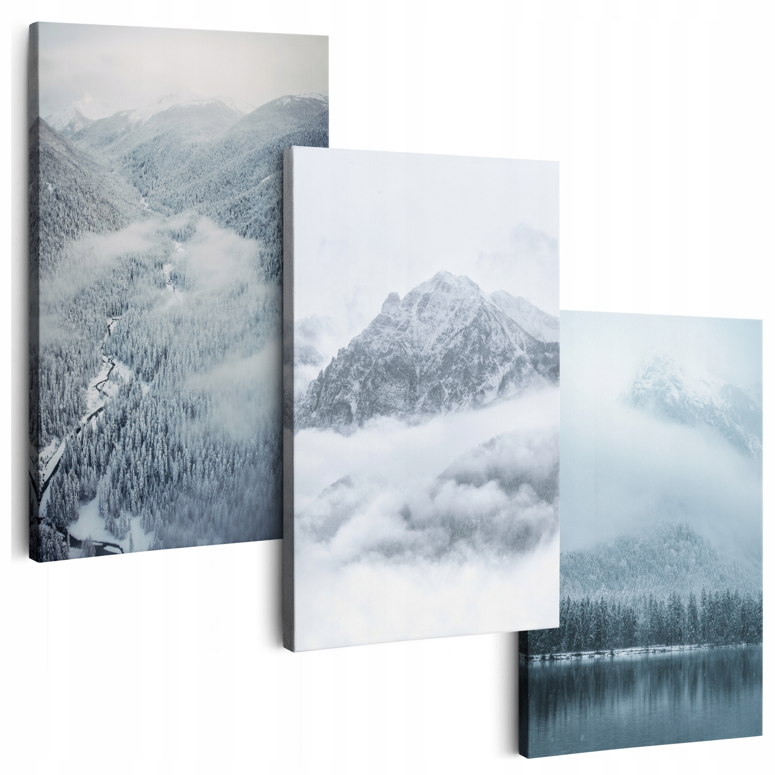 Obraz Na Plátně 150 cm **mnoho vzorů* Obrazy Do Obývacího Pokoje Triptych Zima Sníh