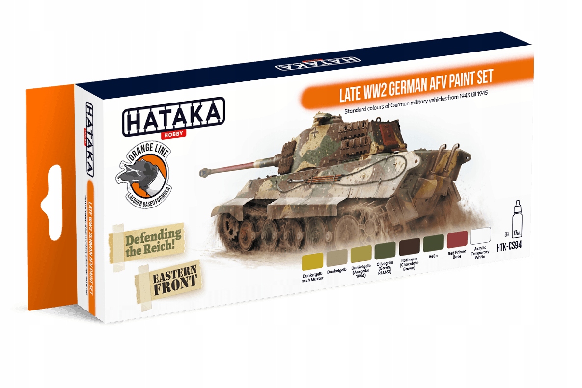 Hataka CS94 Late WW2 German Afv paint set 17ml