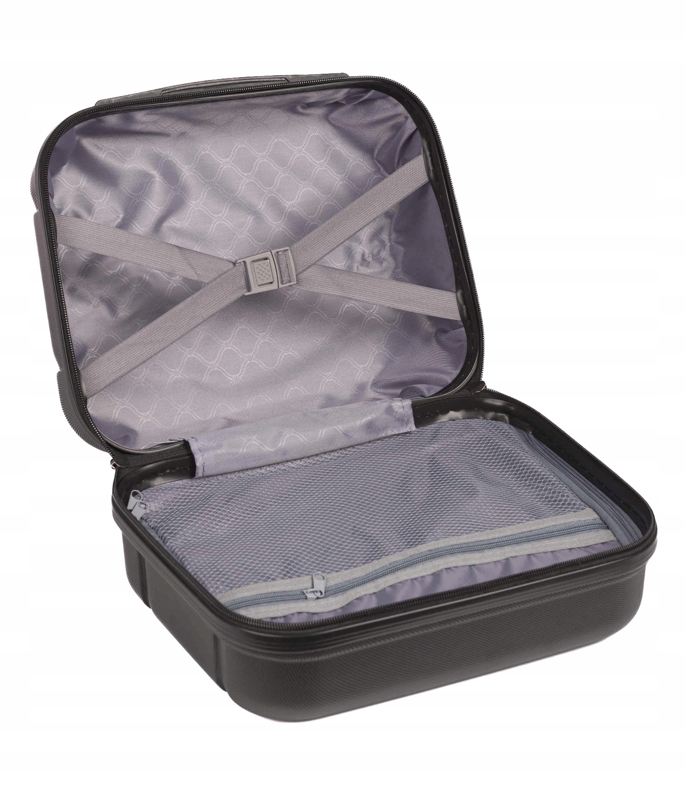 KUFEREK PODRÓŻNY DUŻY BAGIA XXL KOSMETYCZKA. Kolor czarny