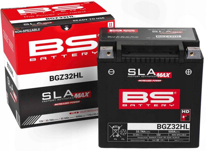 Batéria BGZ32HL Max (fa) (YTX30L,YTX30HL,YTX30L-BS, YB30L-B) 12V 32AH