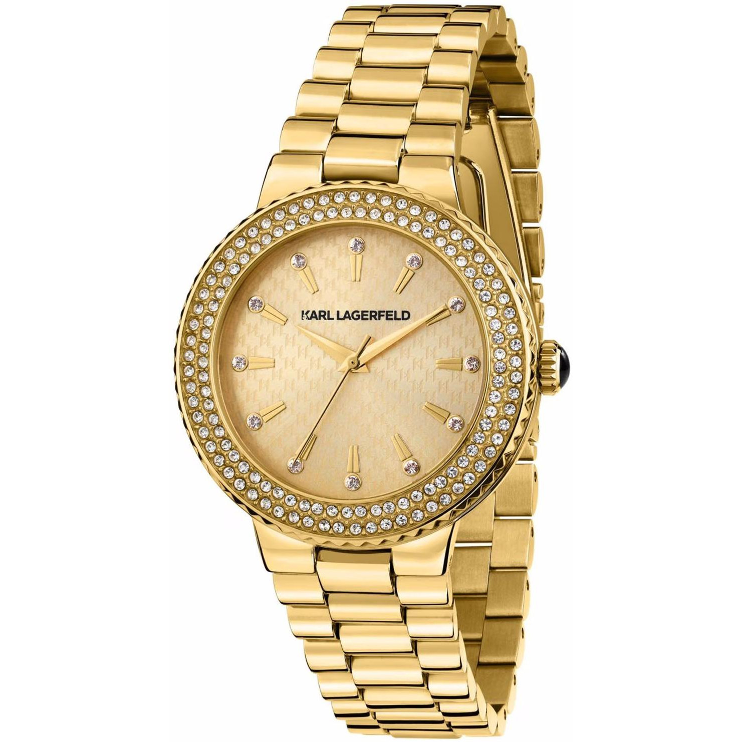 Dámské hodinky Karl Lagerfeld R0553104501 Zirkony zlaté