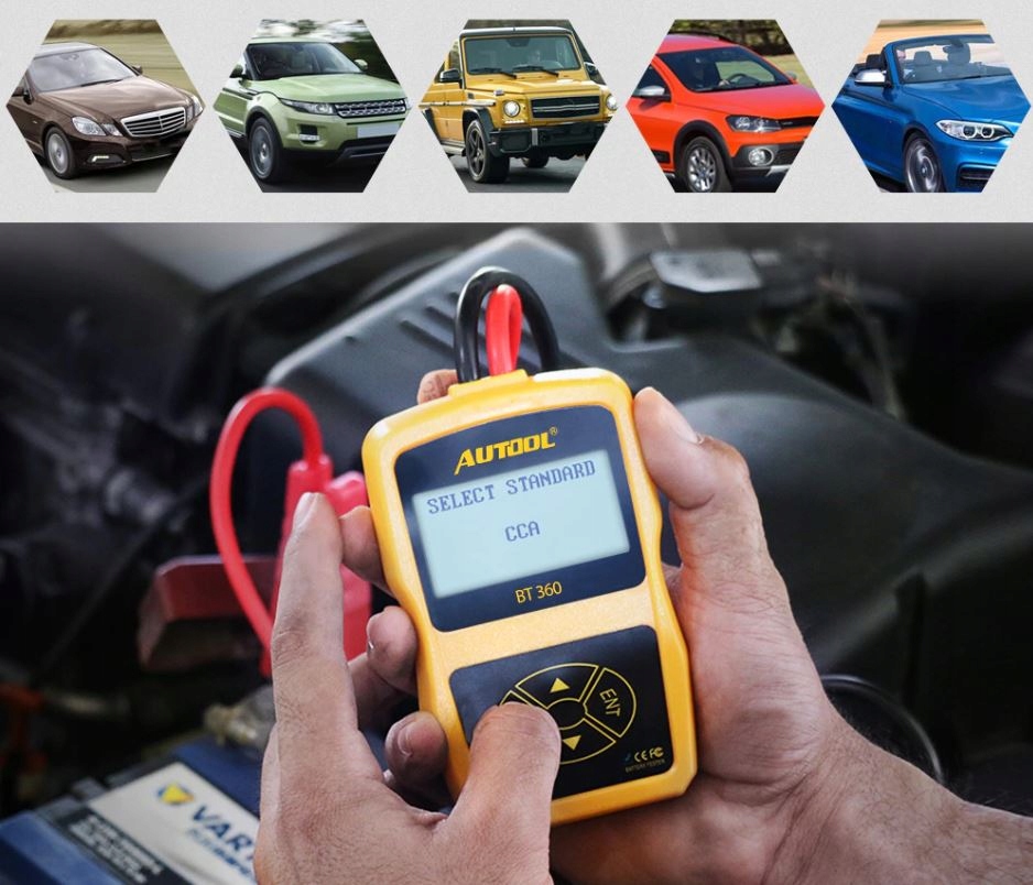 TESTER BATERII AKUMULATOROW 12V AUTOOL BT360 PL Producent code BT 360 PL KONEKTOR5000