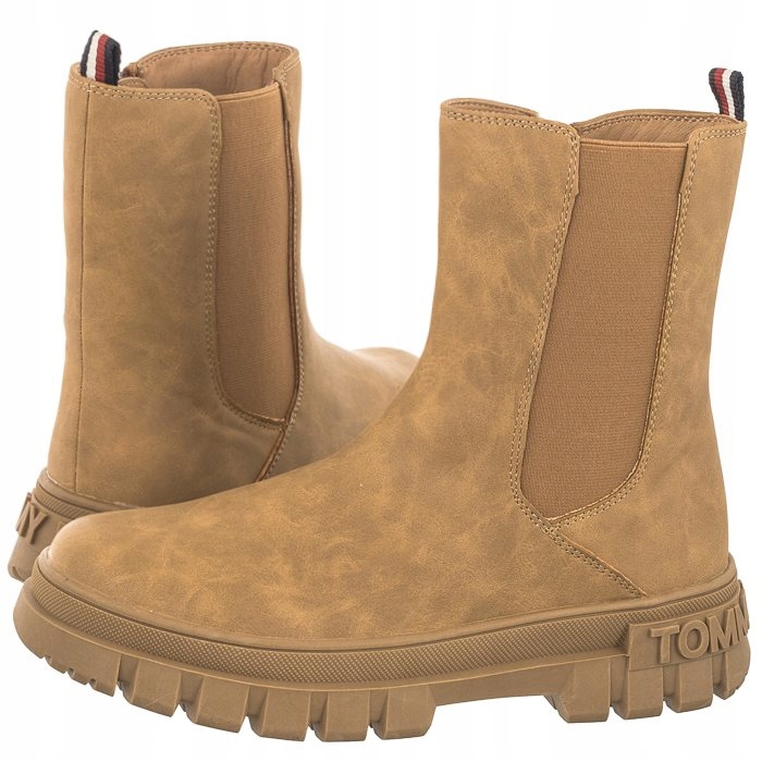 Dámské Kotníkové Boty Tommy Hilfiger Bootie Hnědé T3A5-33059-0315