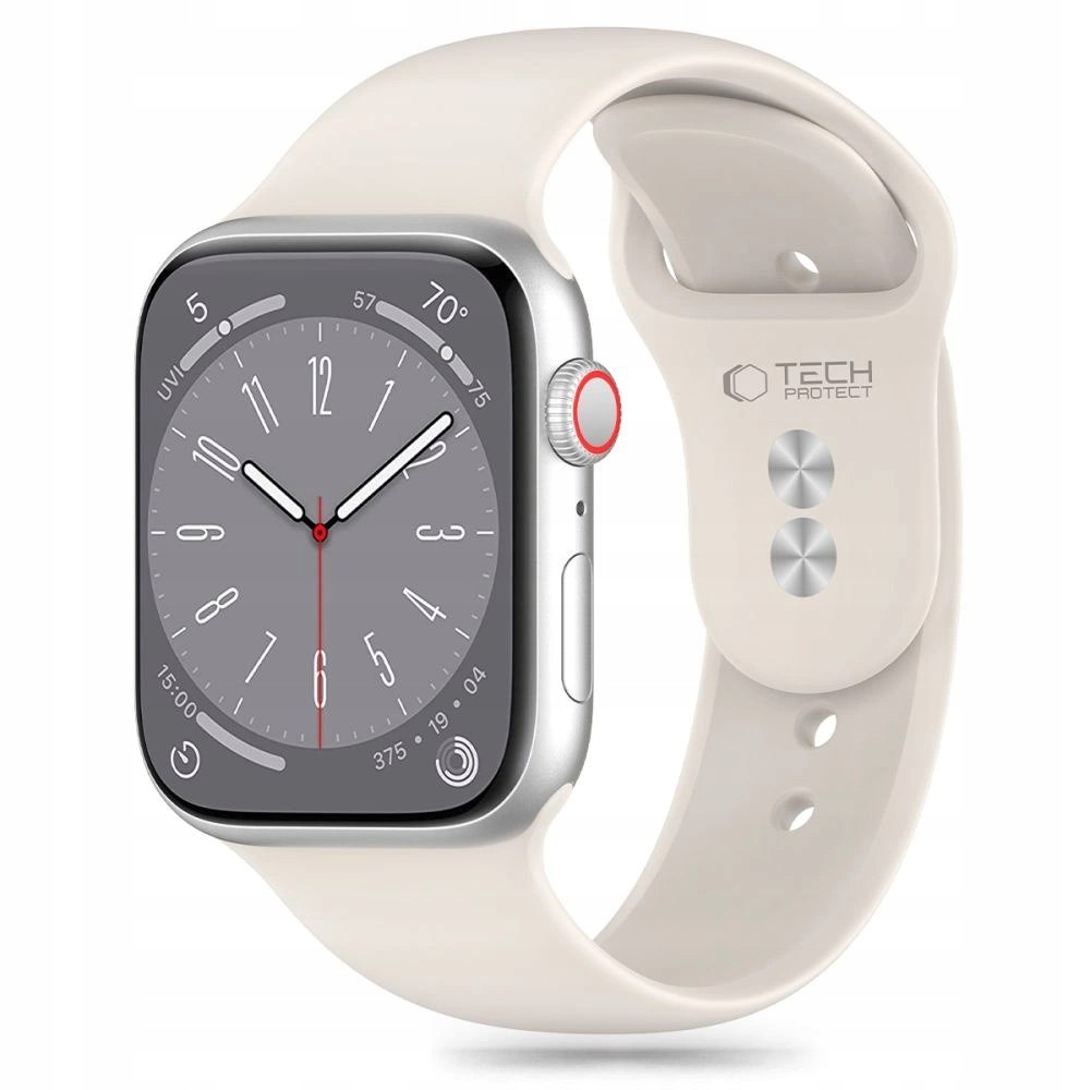 Pasek Tech-Protect Silicone na Apple Watch 38 40 41 mm beżowy