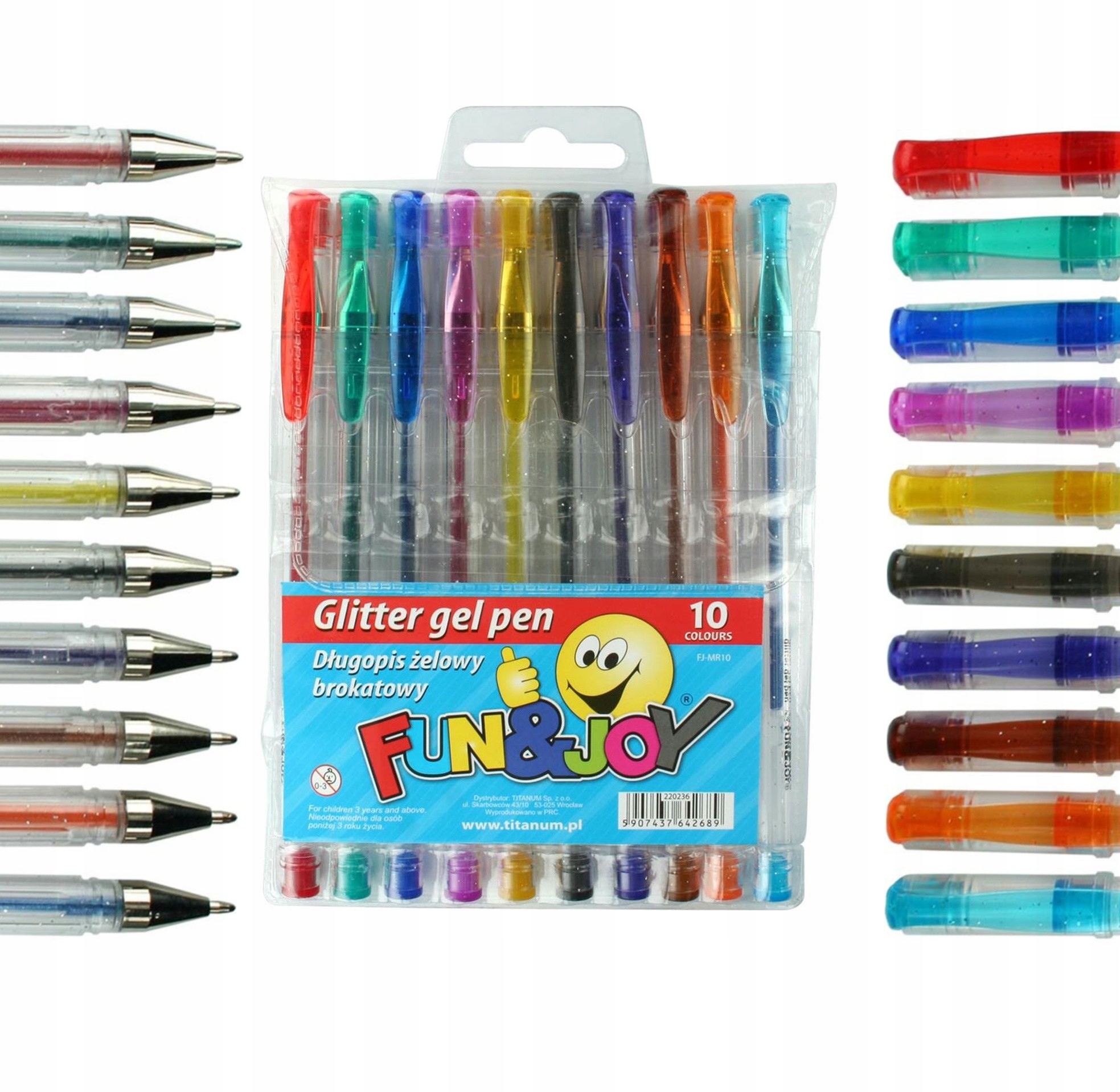 

Długopis żelowy brokatowy Fun&Joy