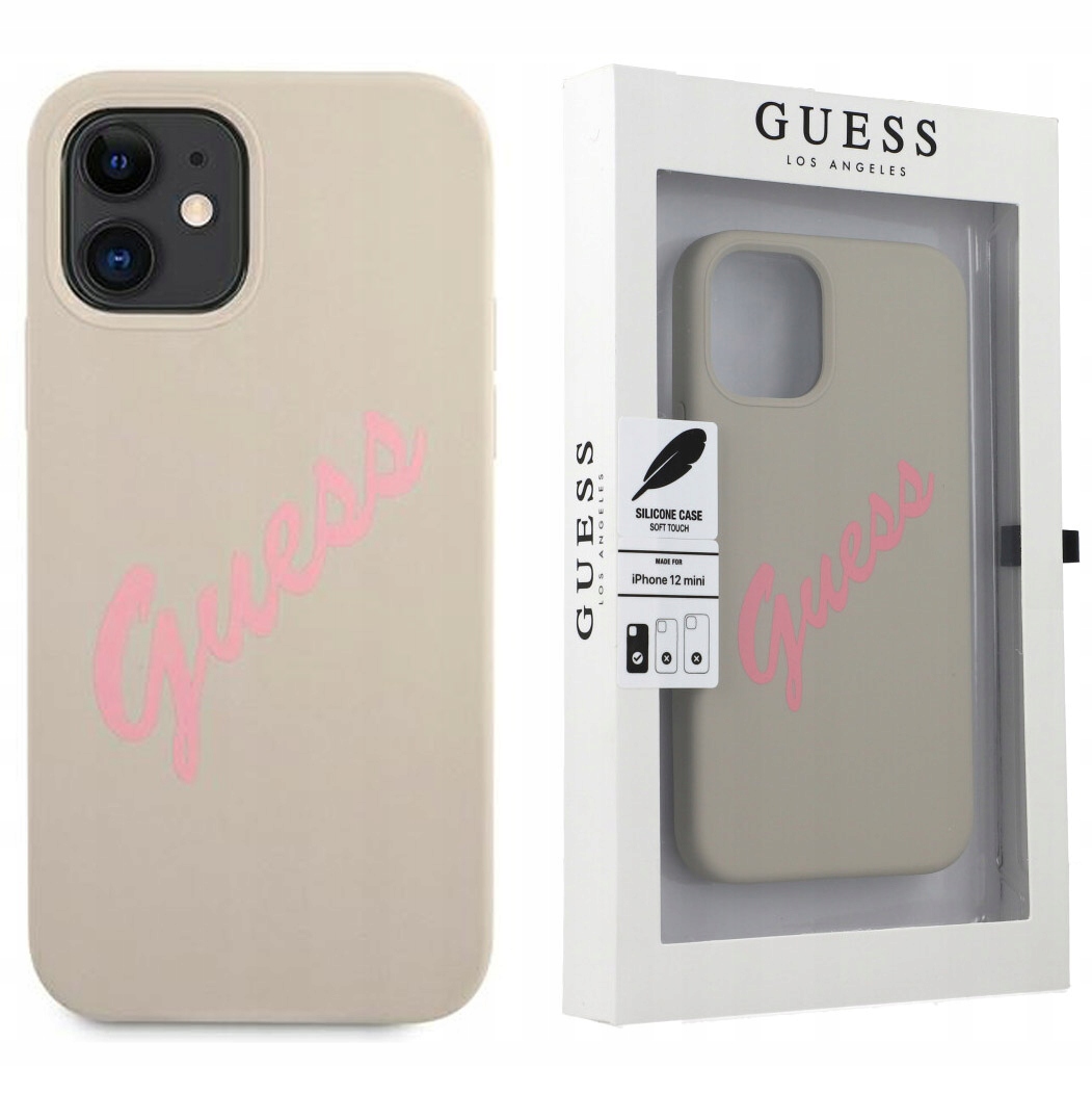 

Etui do iPhone 12 Mini, Guess Silicone Vintage