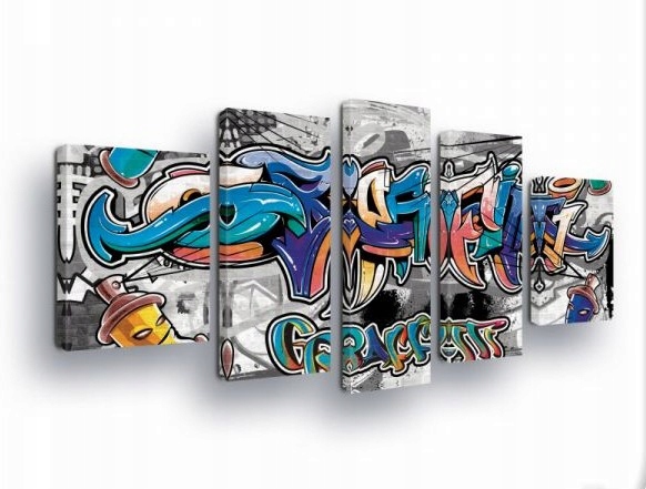 Obraz 170x100 Graffiti pouliční umění urban moderní dynamika exprese