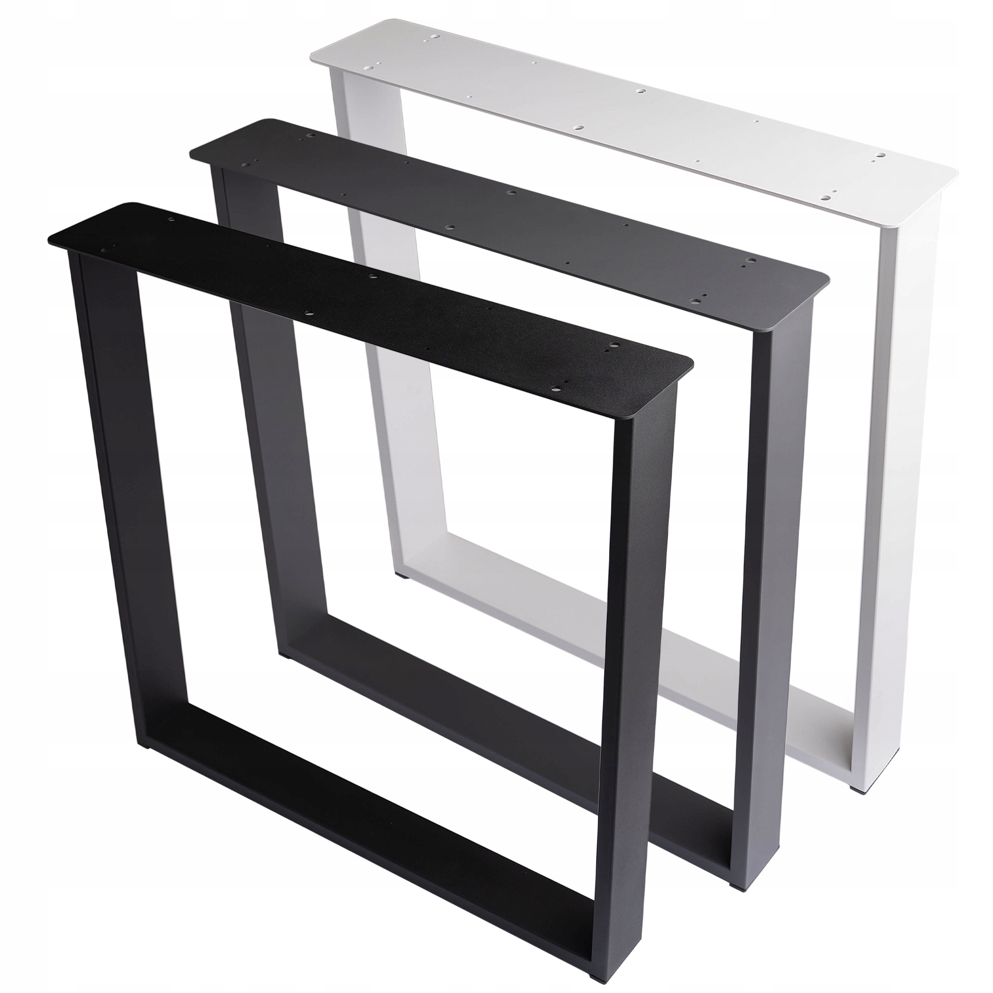 U8020 NOGA METALOWA DO STOŁU I BIURKA LOFT INDUSTRIAL 715 mm