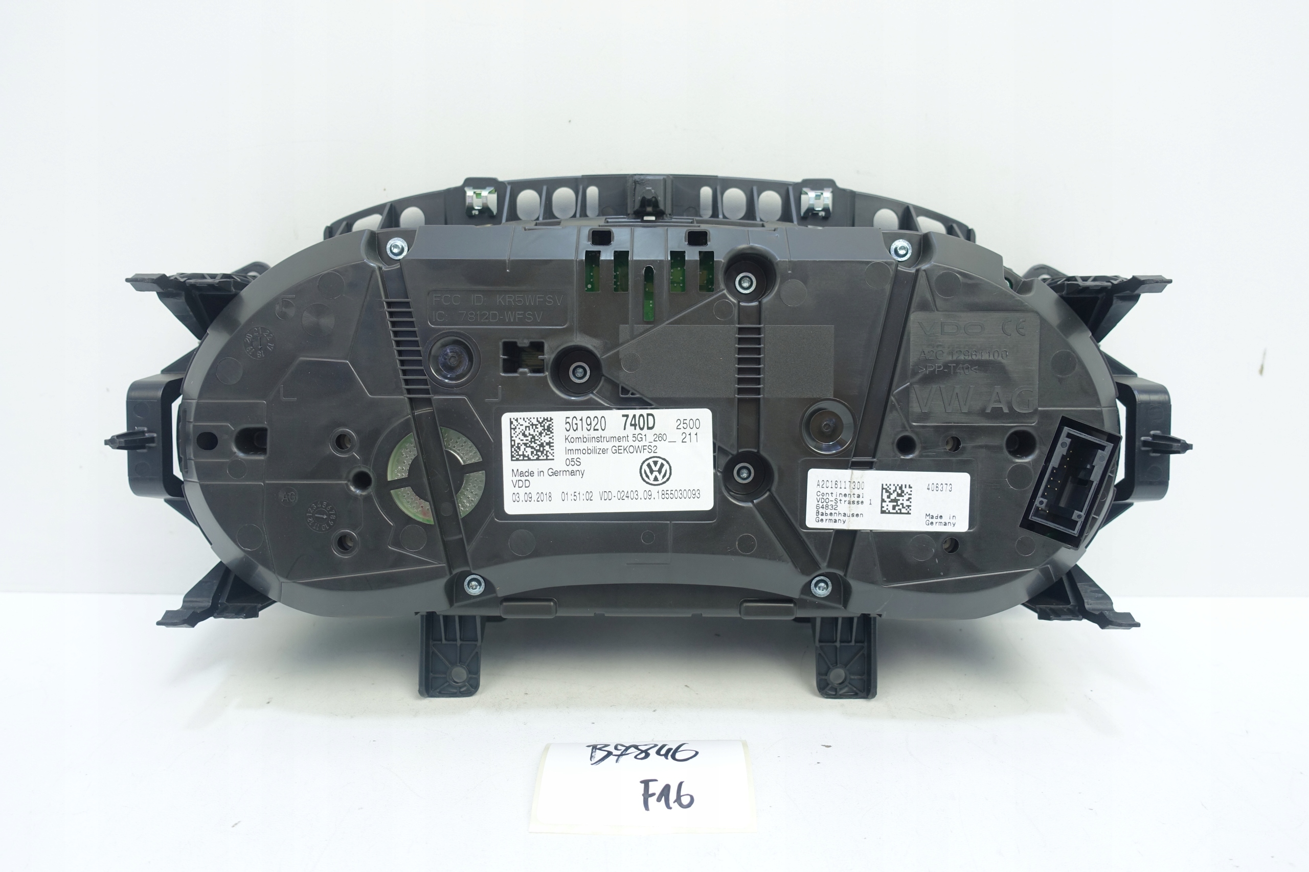 dials dials VW GOLF VII 7 5G 31036KM 5G1920740D