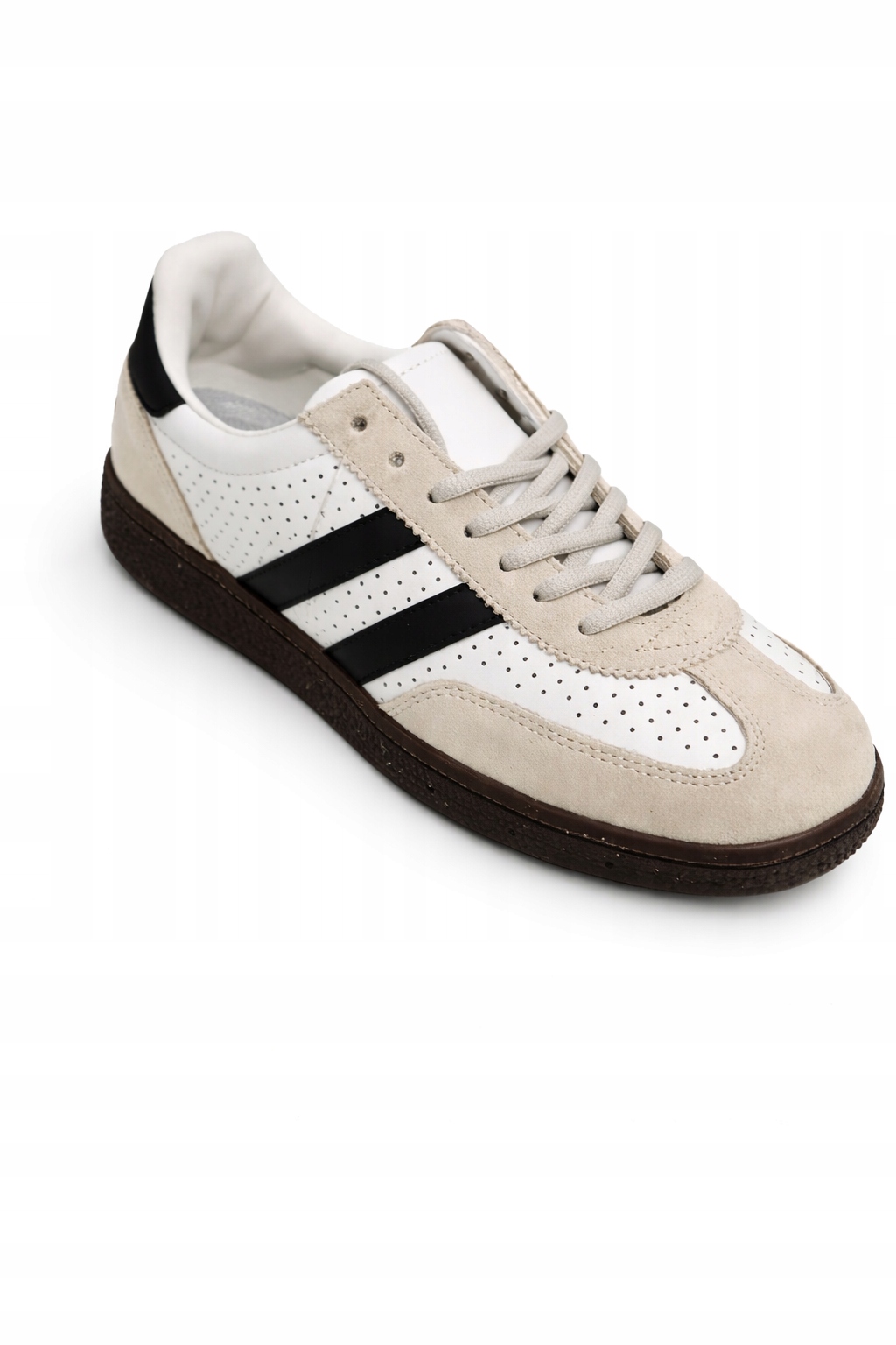 Dámské boty Barefoot Polobotky Kožené Široké Šněrovací Bílé 37