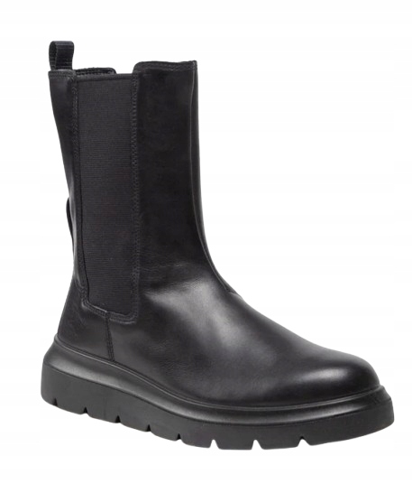 Ecco Černé Dámské Kotníkové Boty Z Přírodní Kůže Plochý Podpatek 40 J6E