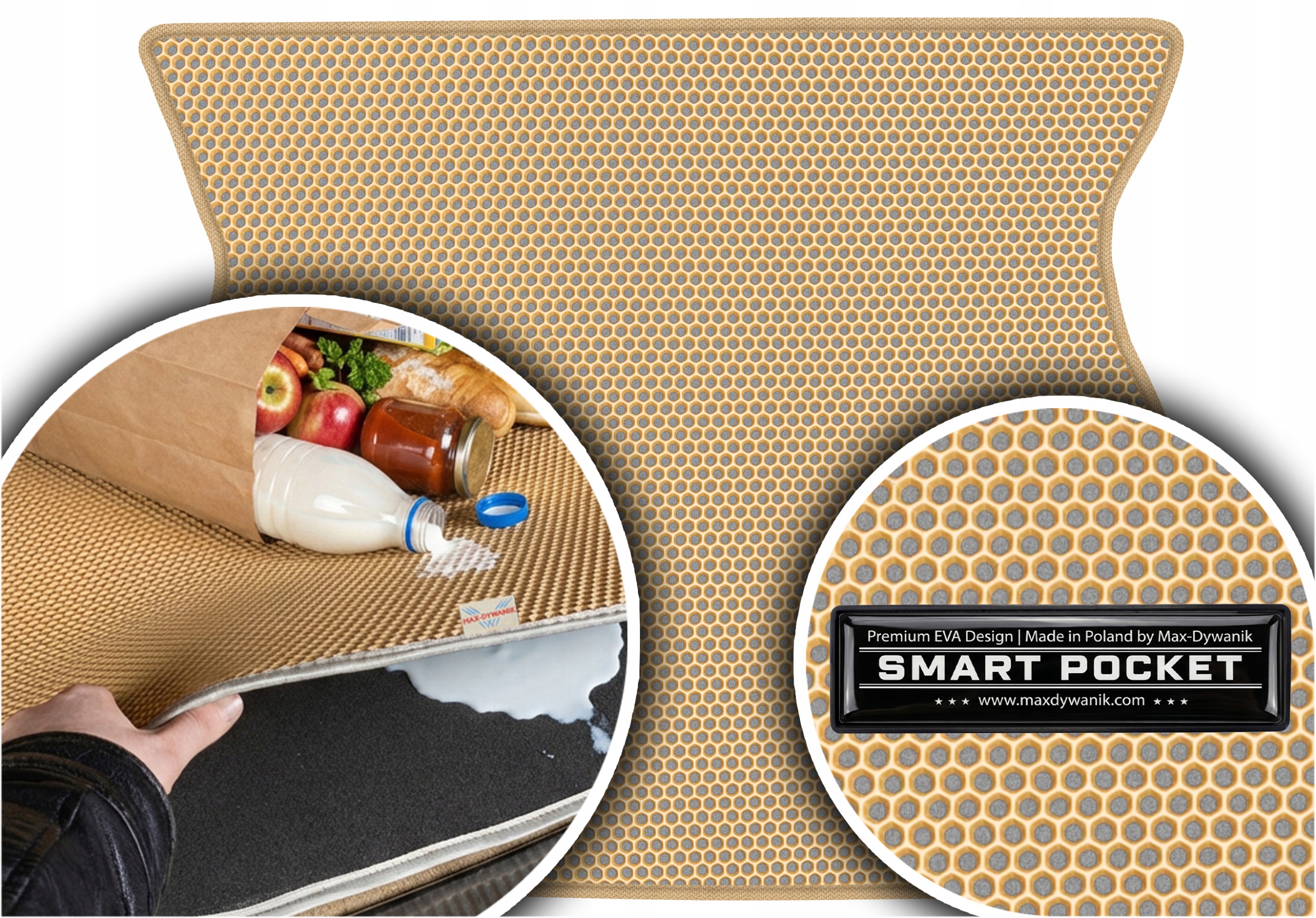 Ford Escort VI Hatchback 1995-2002 Vložka batožinového priestoru Eva Smart Pocket Béžová