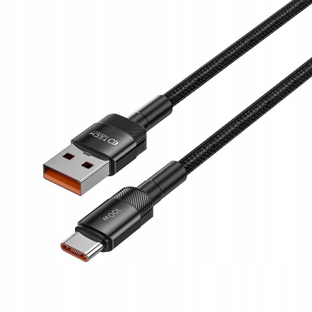 TRWAŁY KABEL TECH-PROTECT ULTRABOOST EVO USB-A / USB-C 100W 5A 100CM CZARNY Marka Tech-protect