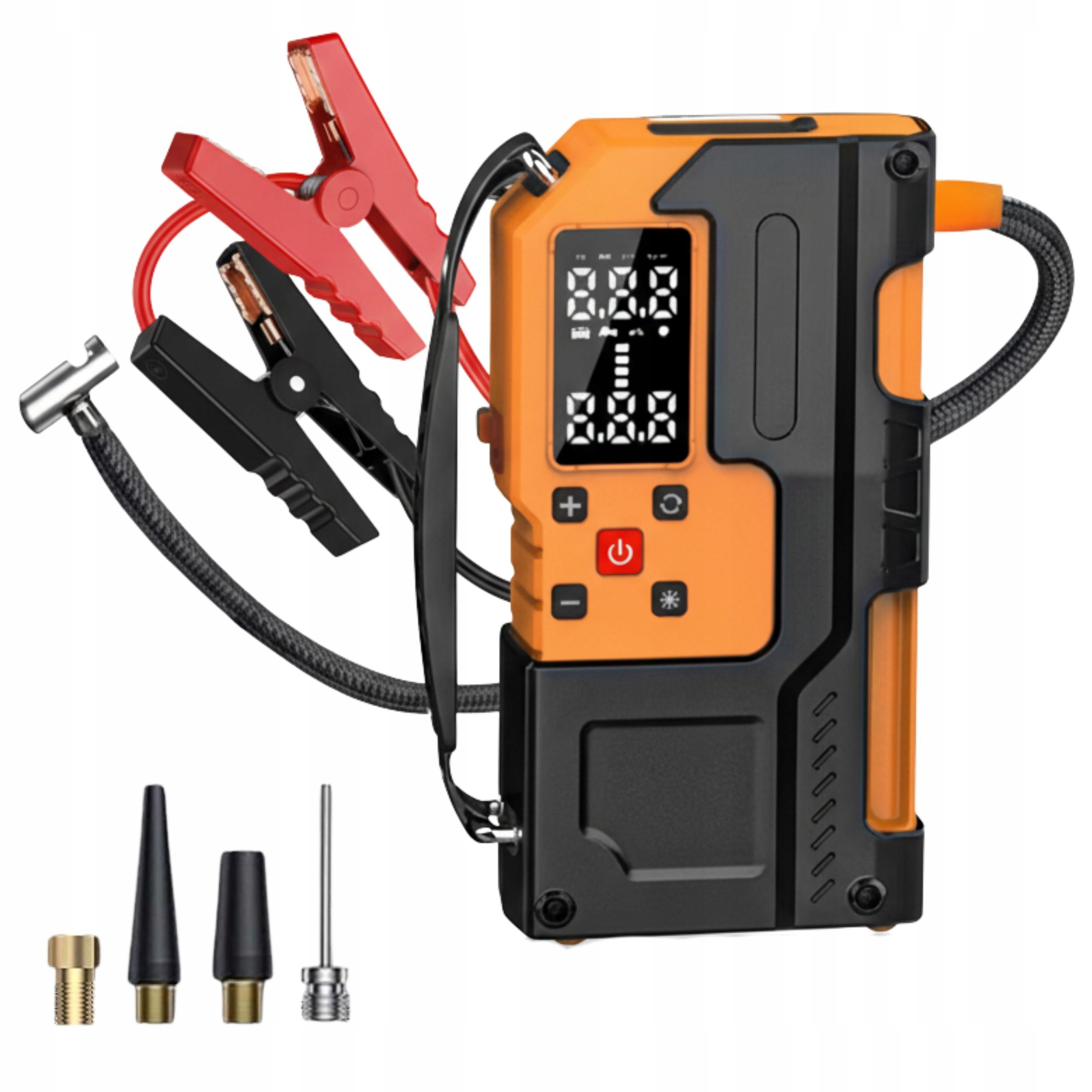 Startovací zařízení Booster Kompresor Jump Starter Powerbank 10000 mAh 4v1