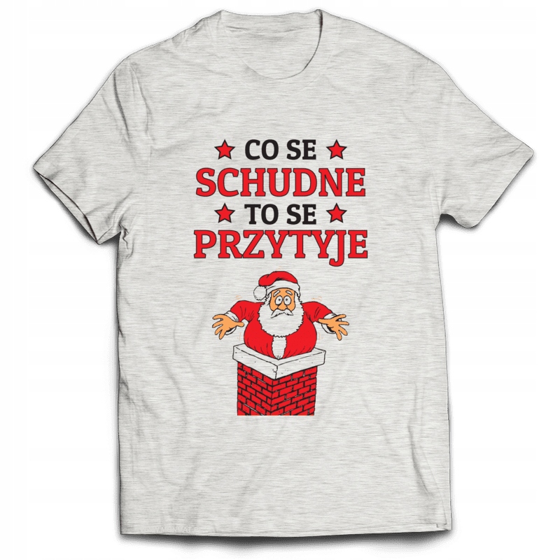 

Koszulka Świąteczna Mikołajki Schudne L
