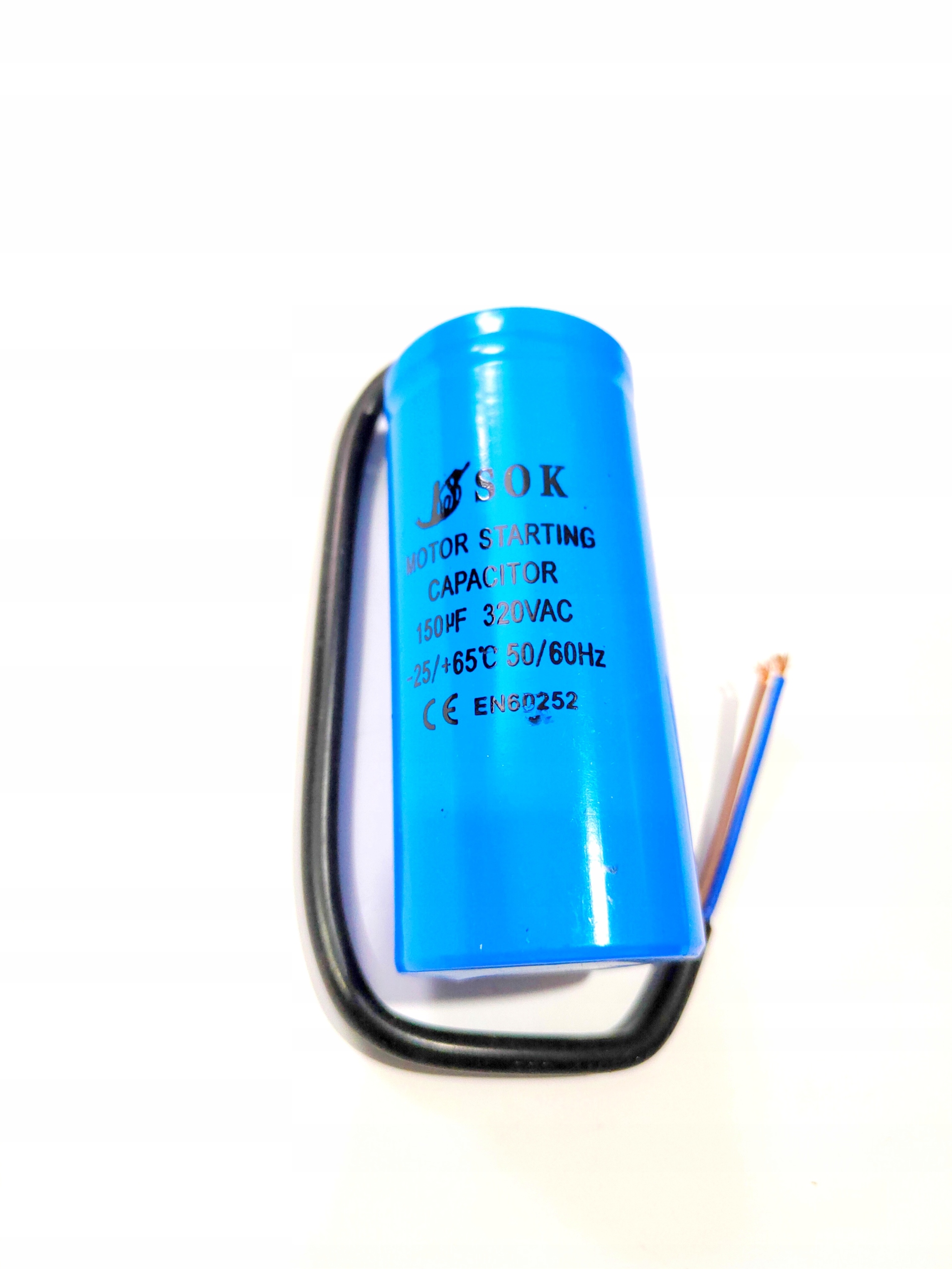 

Kondensator rozruchowy silnika 150 uF 320V 50/60Hz