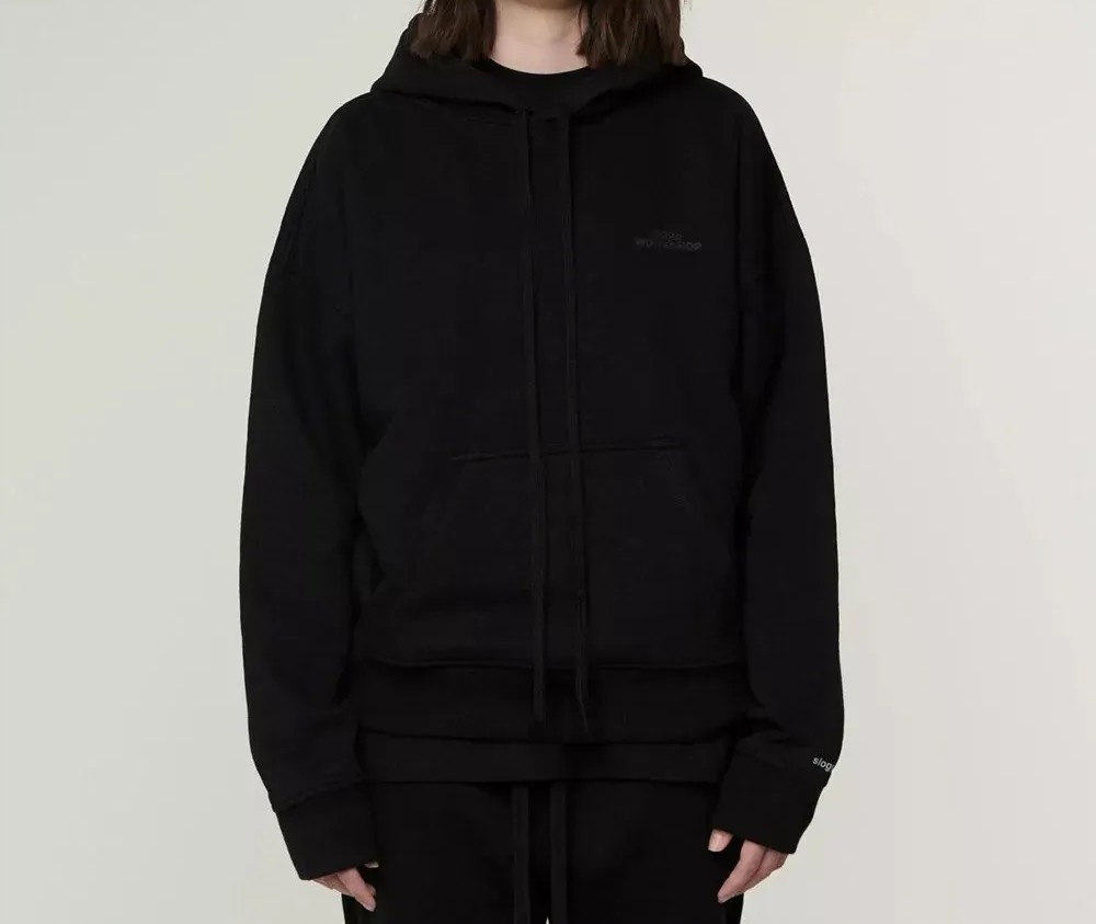 Bavlna Mikina Sloggi 032C X Sloggi Hoodie Černá 34/36 Xs podpaží 120 cm