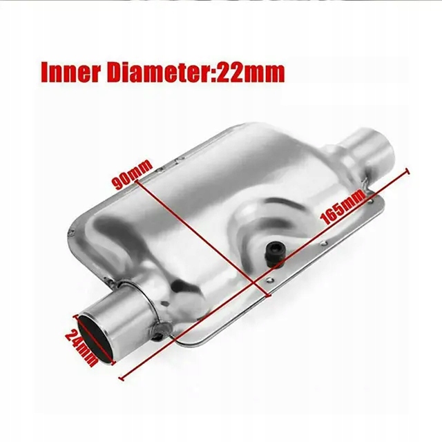 TŁUMIK OGRZEWANIA POSTOJOWEGO TYP WEBASTO FI 24 MM Numer katalogowy części GC-37647