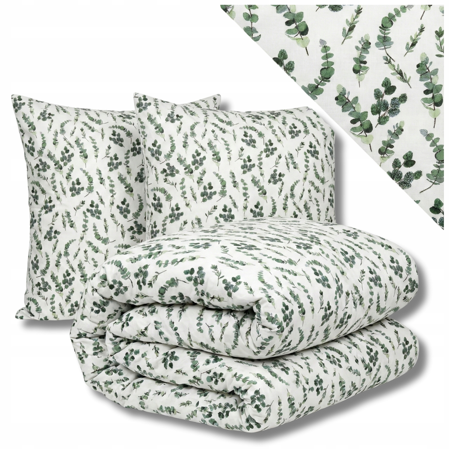 Komplet Pościeli 160x200 Bawełniana na Zamek Motyw Roślinny Wysokogatunkowa