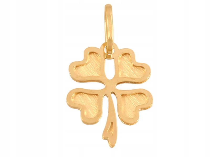 Zlatý přívěsek 585 přívěsek čtyřlístek dárek , na řetízek