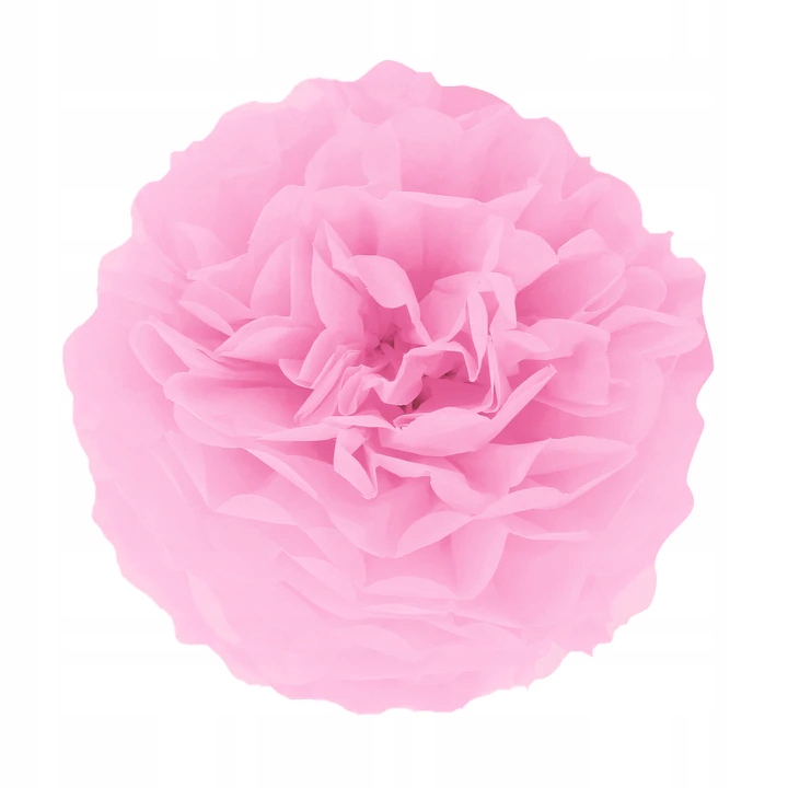 

Pompon Pompony jasno różowy ślub urodziny 15 cm