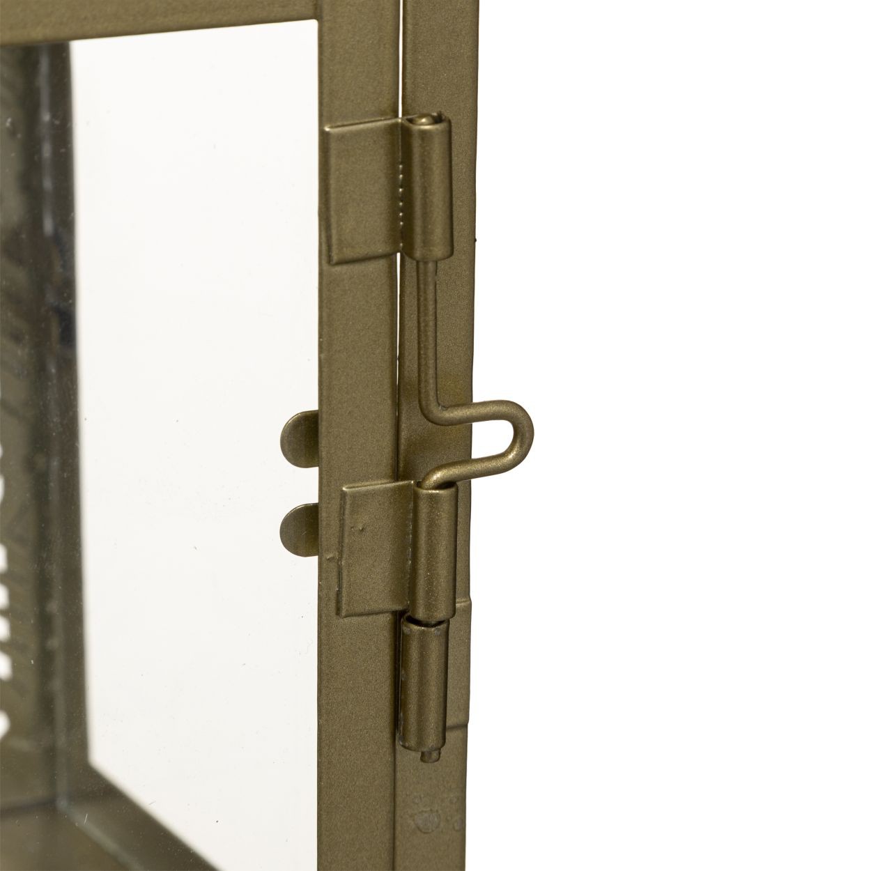 Złoty elegancki lampion Świecznik metalowy uchwyt Marka Atmosphera