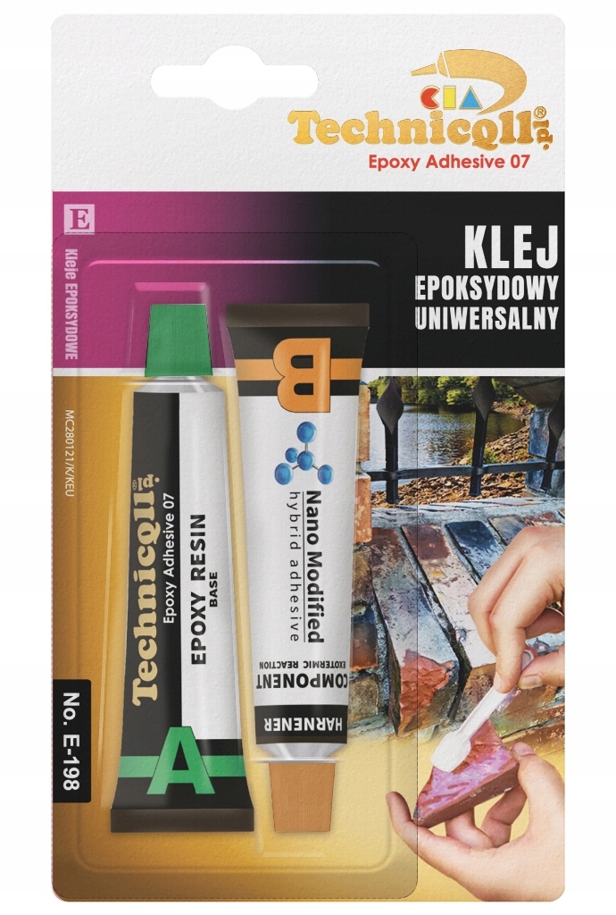

Klej Dwuskładnikowy Uniwersalny Epoksydowy 2X20ml