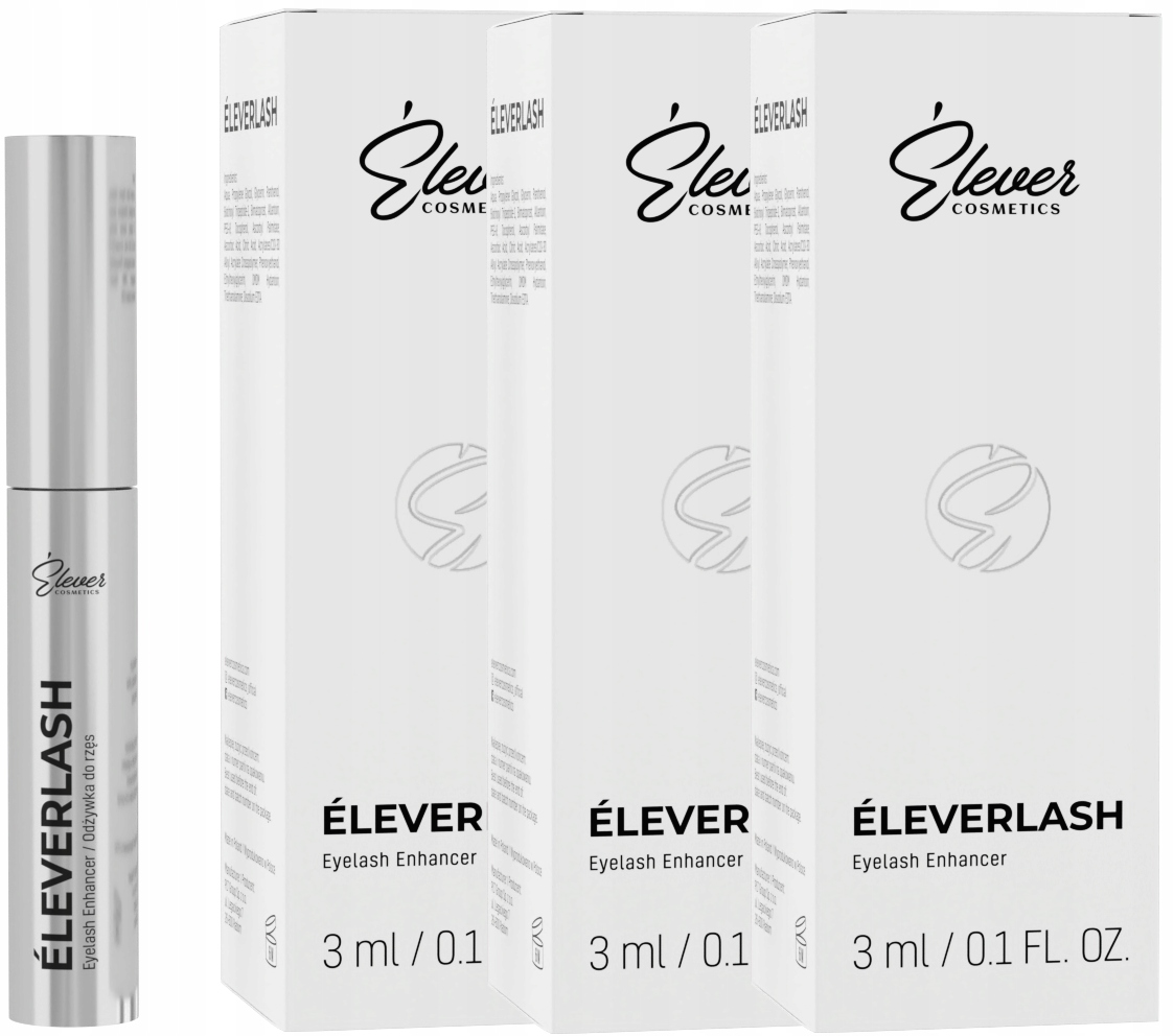 3 x Eleverlash 3G Delší a hustší přírodní řasy Kondicionér na řasy Výkonný