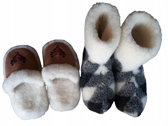 BAMBOSZE CIEPŁE WEŁNA RUNO SKÓRA GÓRALSKIE*37*PL Oryginalne opakowanie producenta inne