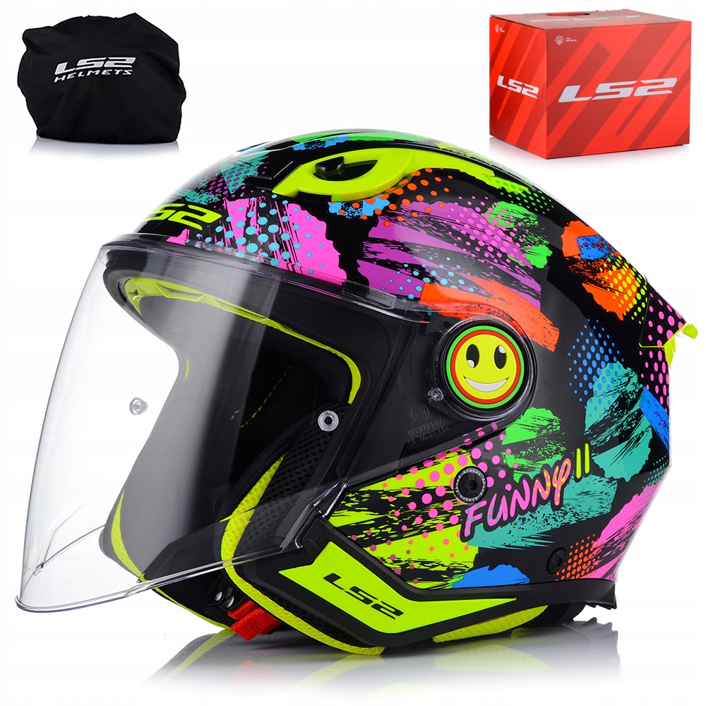 Motocyklová Prilba Pre Deti LS2 OF622 Joy Otvorená Ľahká Detská Prilba 1100g.