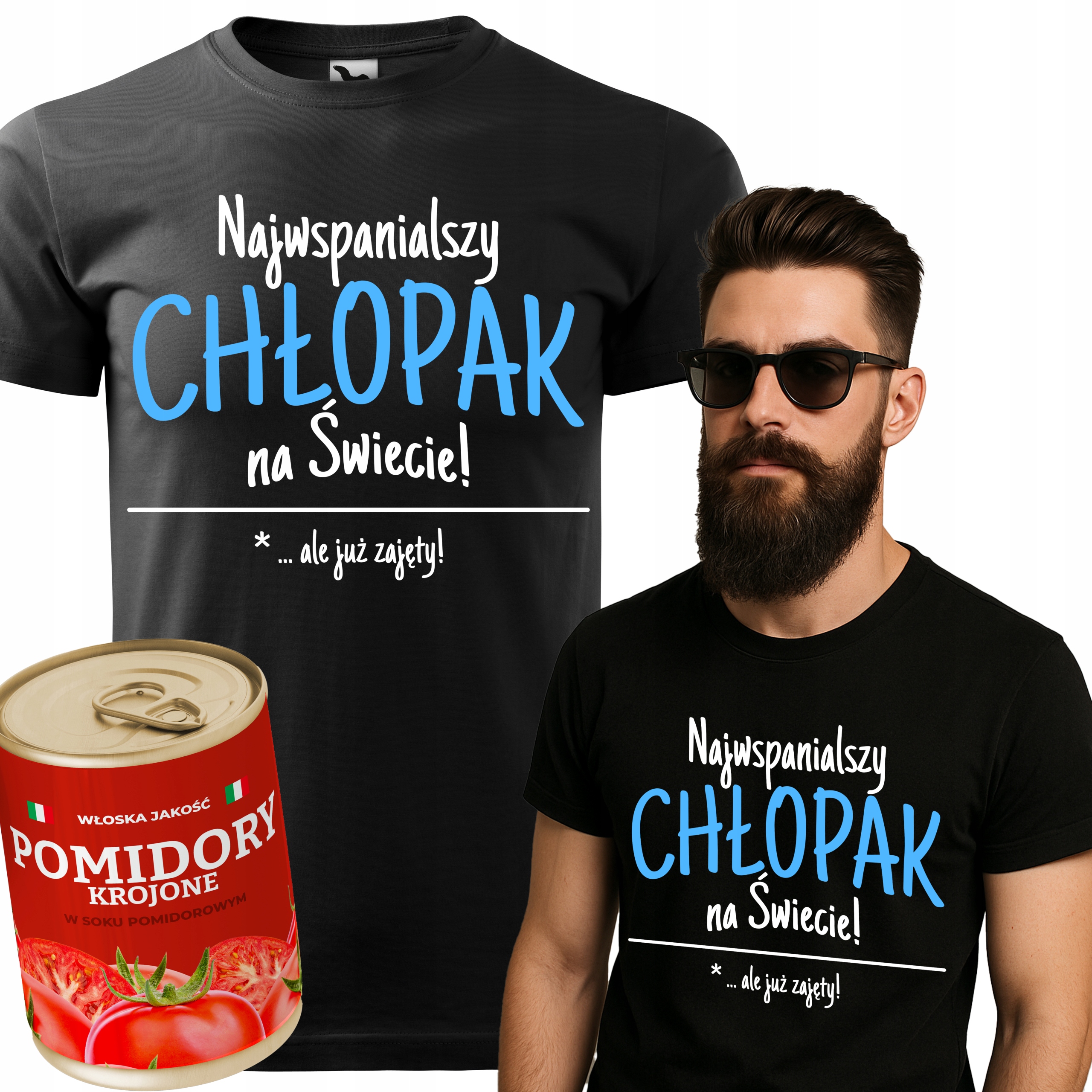 Pánské Černé Tričko S Konzervovaným Vzorem Tričko Ke Dni Dárek , Nejúžasnější XL