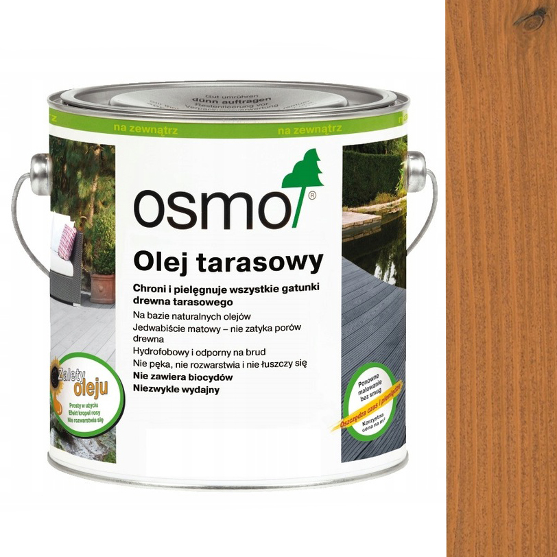 Olej tarasowy Osmo 009 do Drewna Modrzew 2,5L
