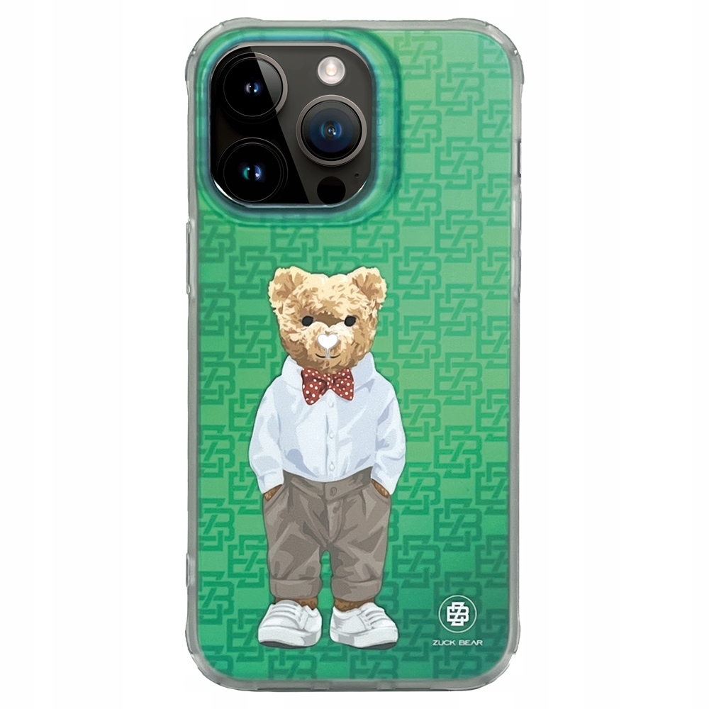 Etui Holo Zb French Riviera Chic, Cannes Breeze, Phone 15 Pro, Miętowe