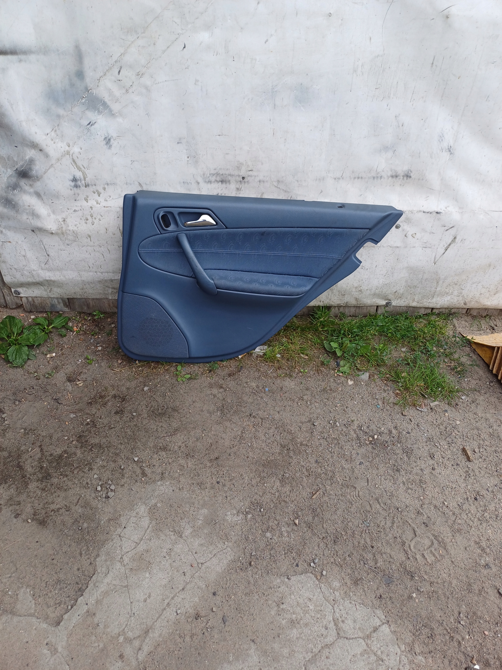 MERCEDES W203 side upholstery right rear part blue