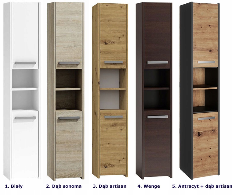 SZAFKA DO ŁAZIENKI SŁUPEK LOFT 30 CM = DĄB ARTISAN Marka Elior