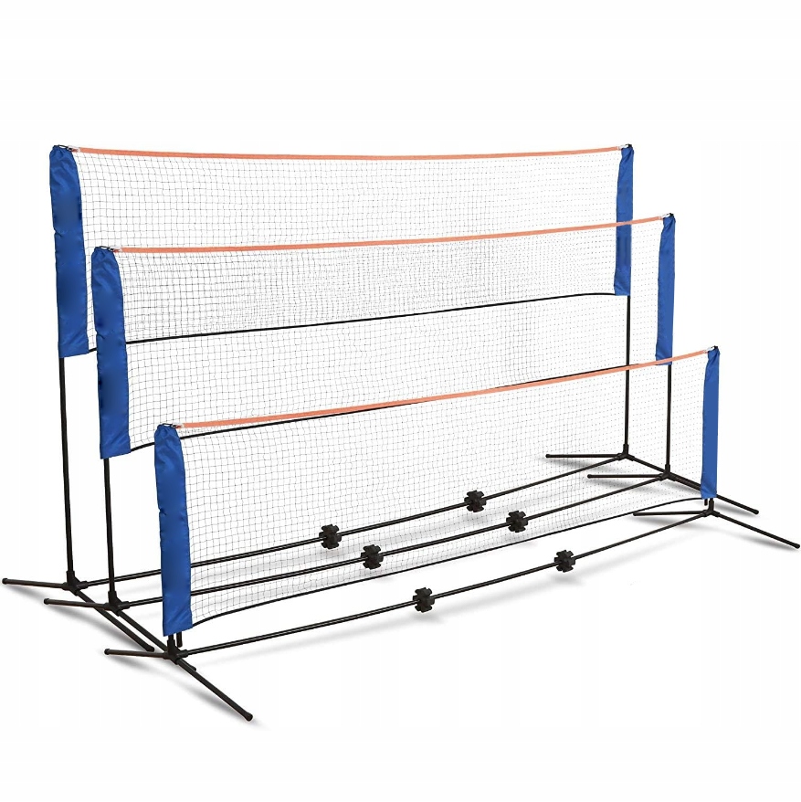 MOCNA SIATKA DO SIATKÓWKI BADMINTONA TENISA ZIEMNEGO PRZENOŚNA REGULOWANA Marka Zolta