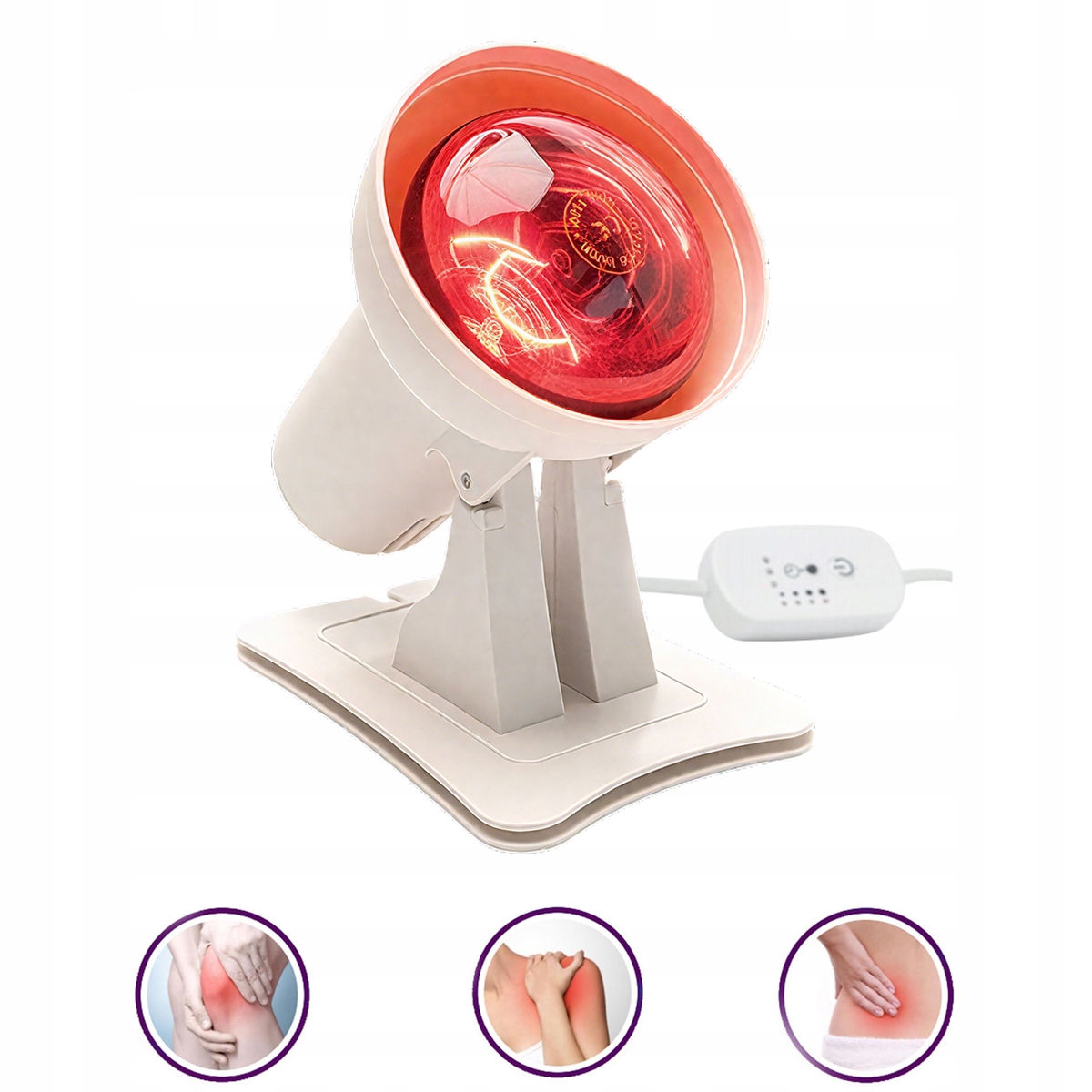 Infračervená lampa s žárovkou pro zmírnění svalové únavy 150 W