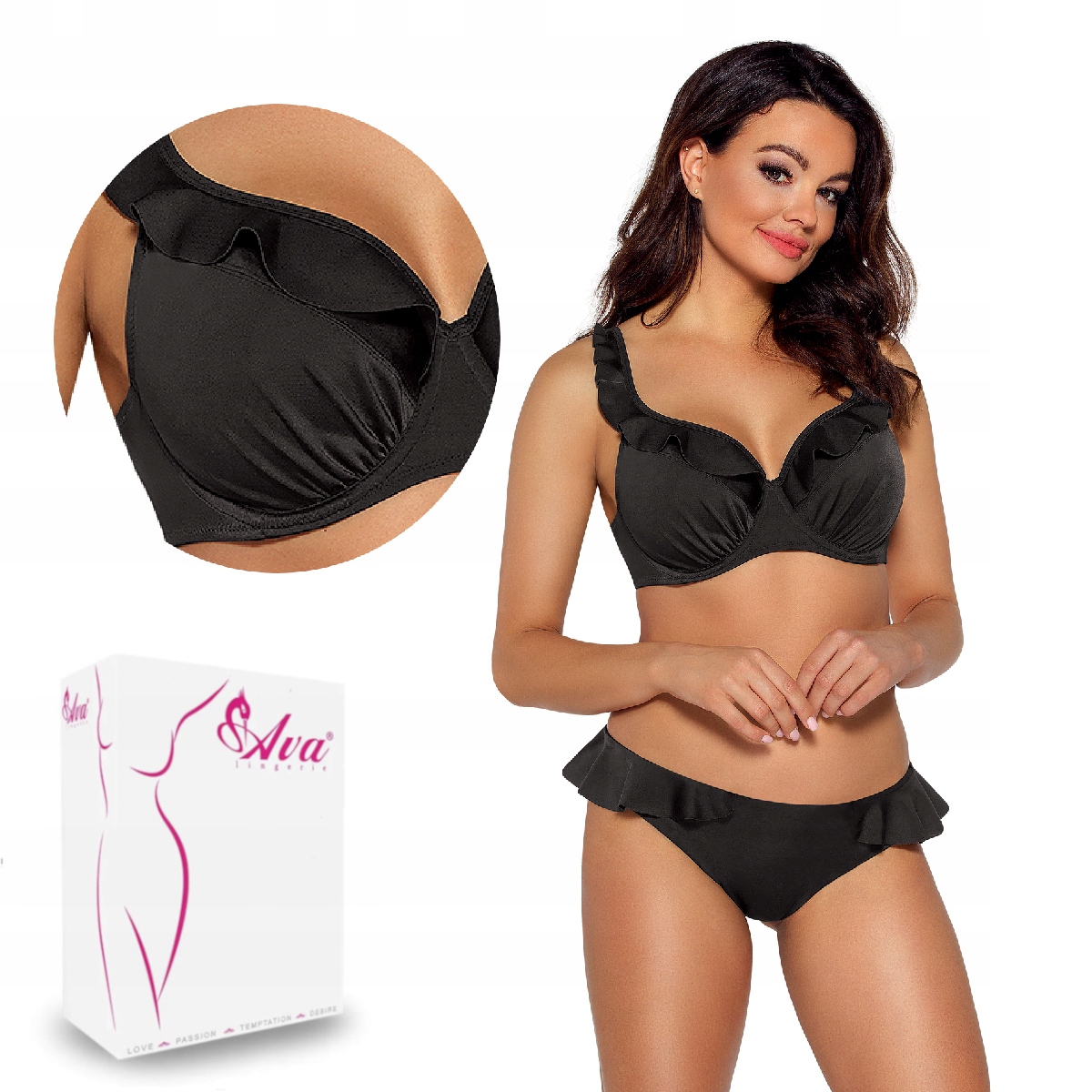 Horní část plavek podprsenka soft Sk 213 měkká černá 90H