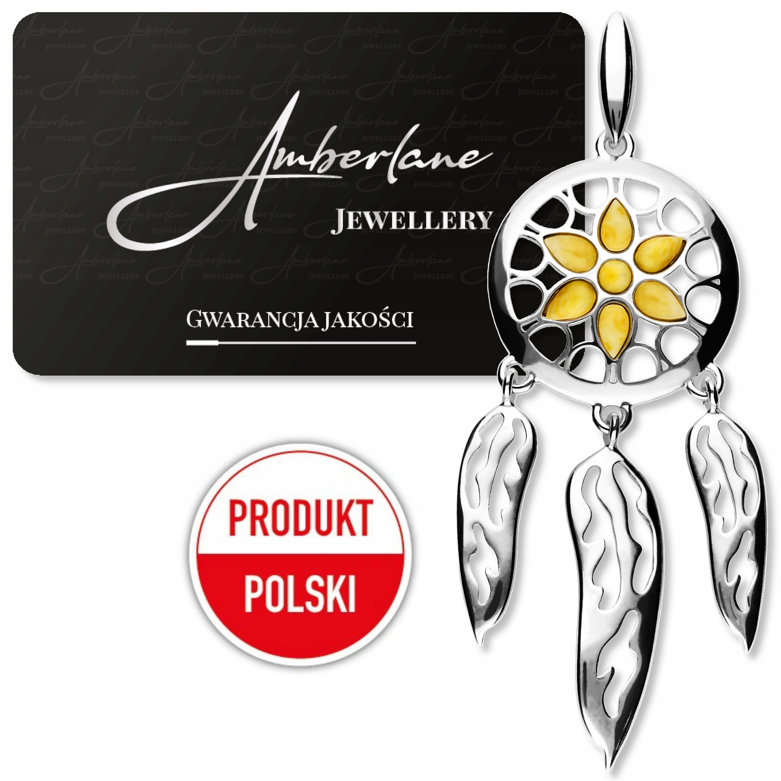 Přívěsek Lapač Snů: Stříbrný talisman s jantarem Elegance a Síla