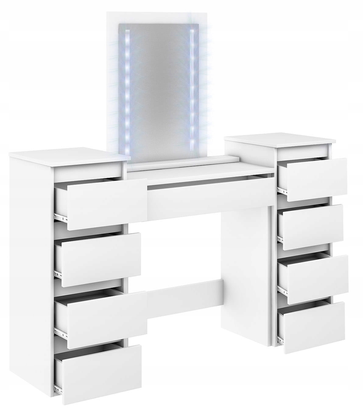 TOALETKA MODUŁOWA MEGAN LUSTRO LED SZAFKA SZUFLADY Kod producenta TOALETKA MODUŁOWA MEGAN DUŻA