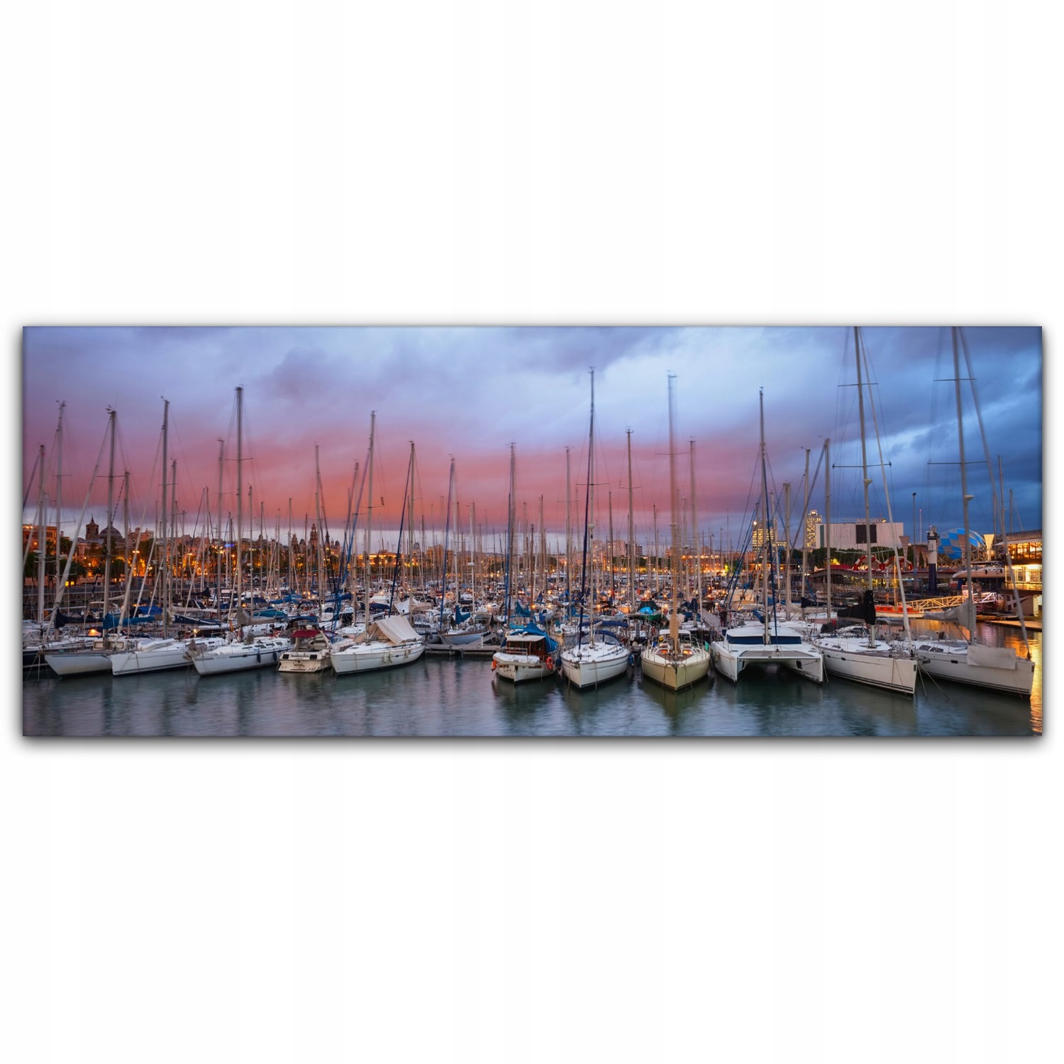 

Obraz płótno z foto 125x50 Port Przystań Barcelona