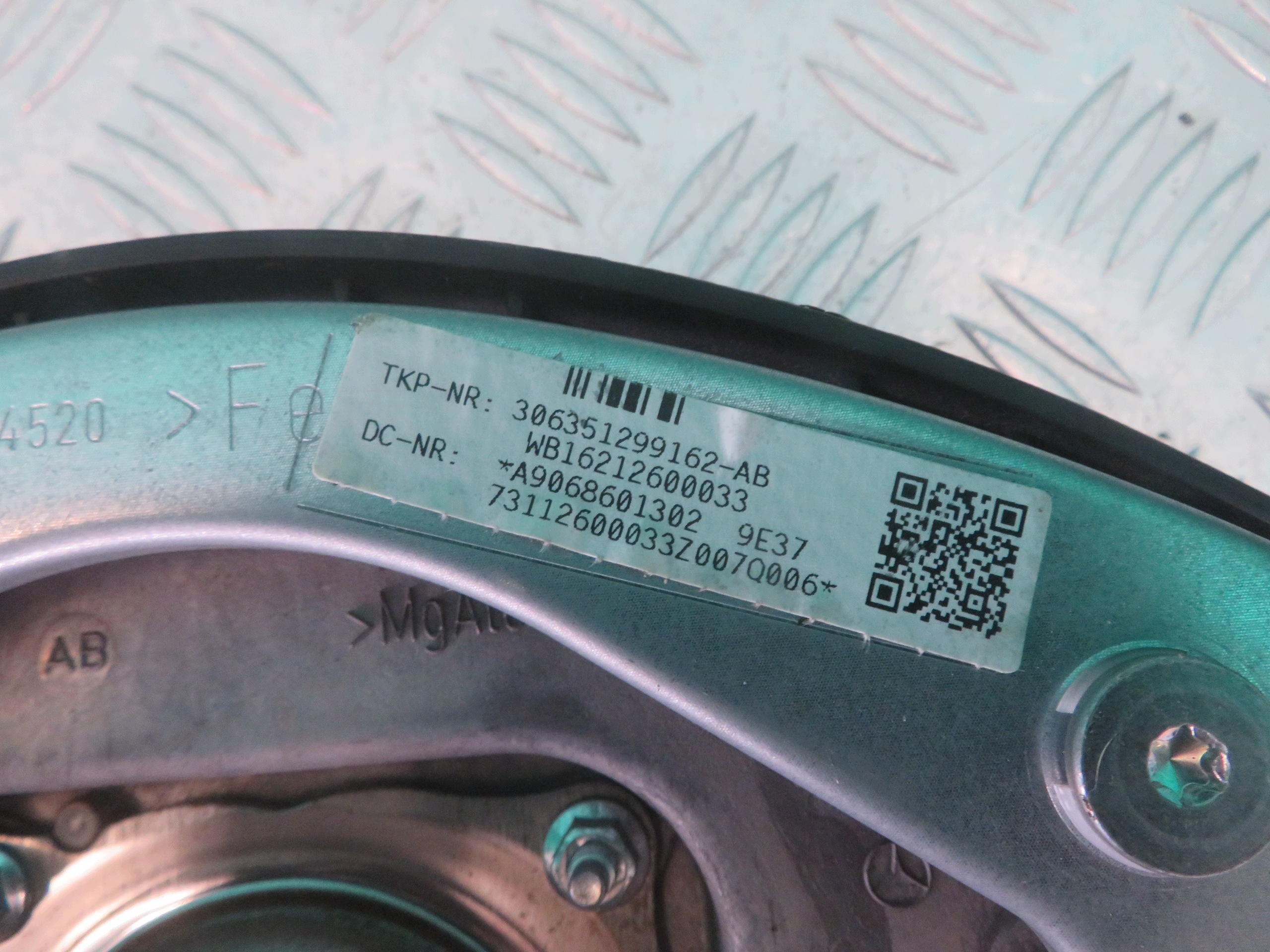 airbag luft airbag MERCEDES SPRINTER 11R A9068601302