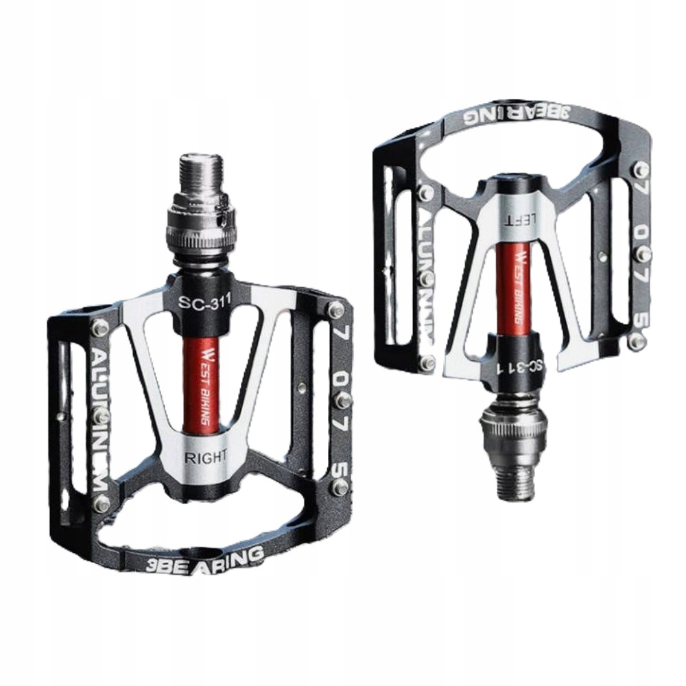 Pedały Platformowe Rowerowe Metalowe West Biking Mtb Uniwersalne