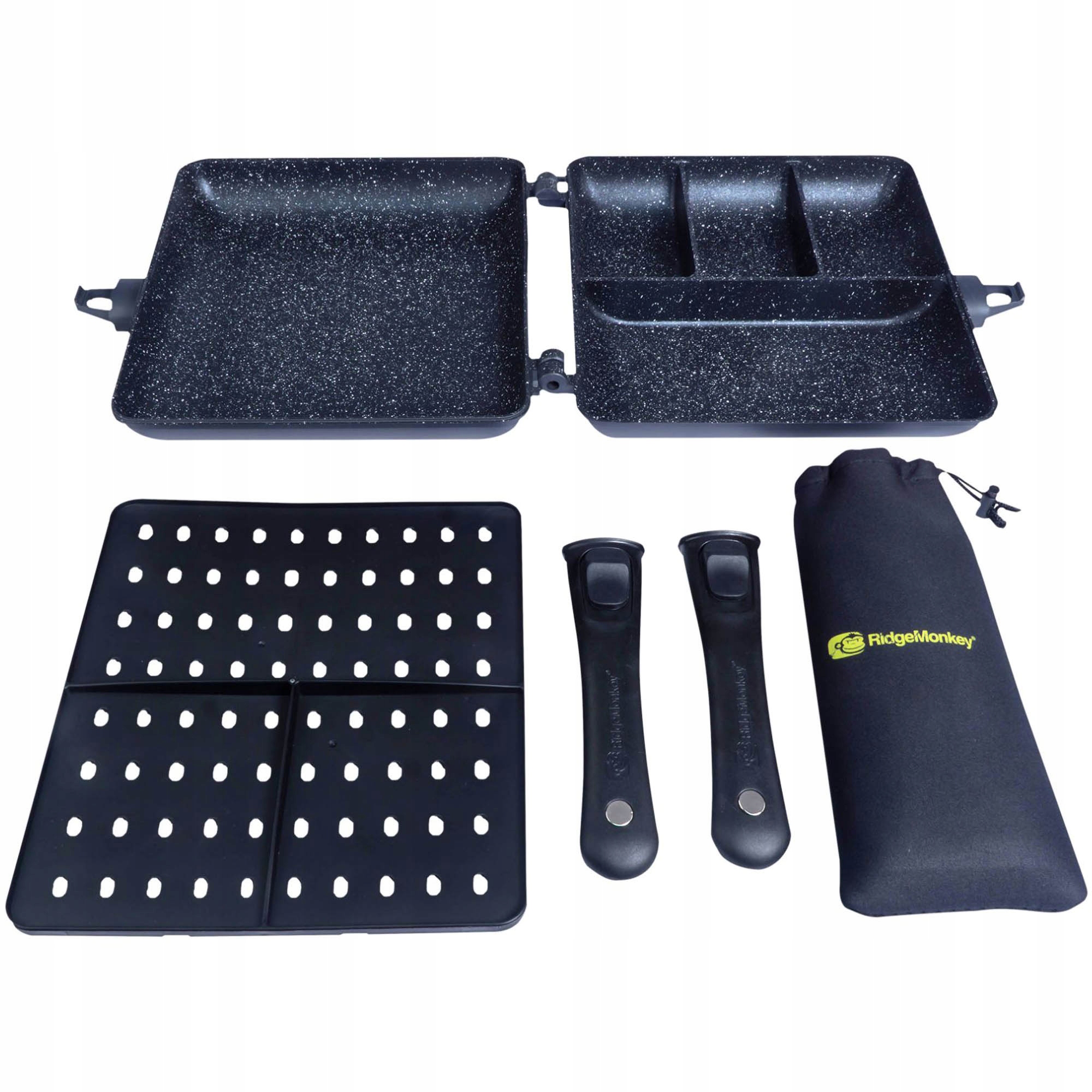 Sada pro vaření v páře RidgeMonkey Connect Combi & Steamer XXL Granit