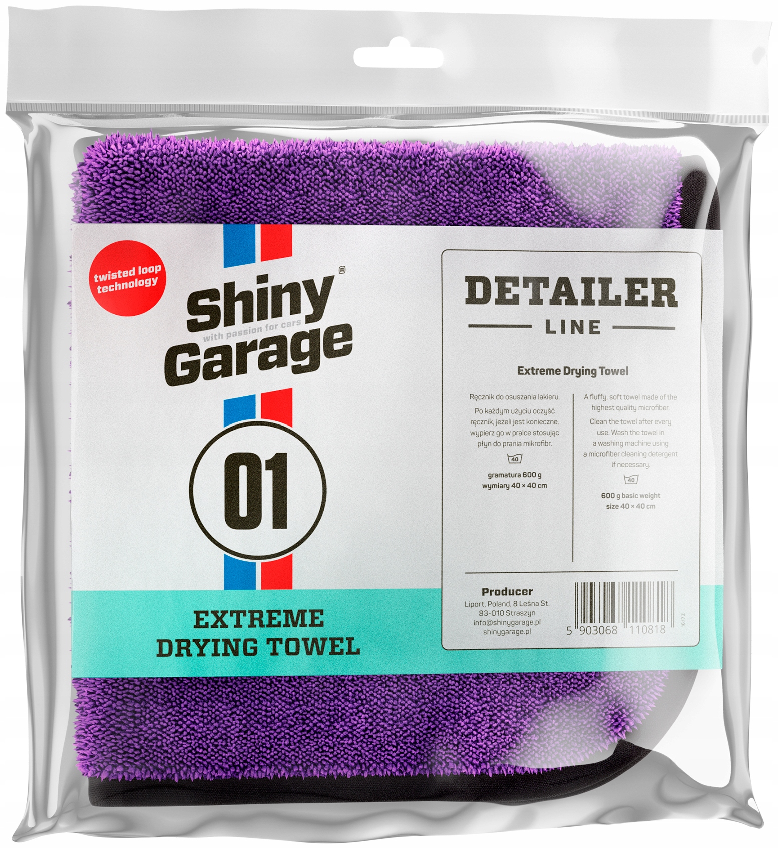 Shiny Garage Ręcznik Extreme Drying Towel 40X40CM